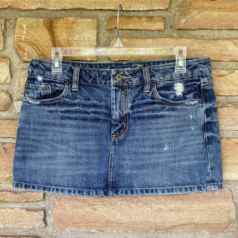 American Eagle Jean Mini Skirt